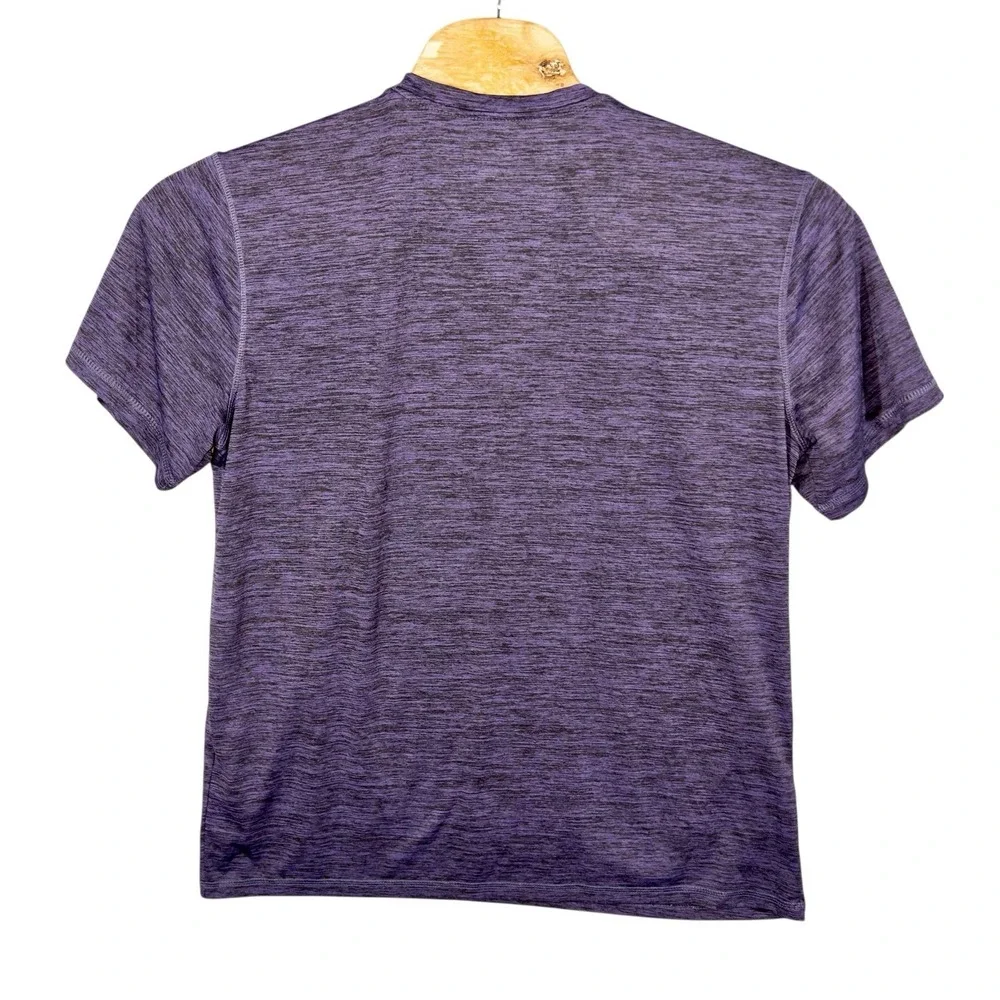 Adidas Mens XL‎ Golf Performance Quick Dry Shirt Purple Black